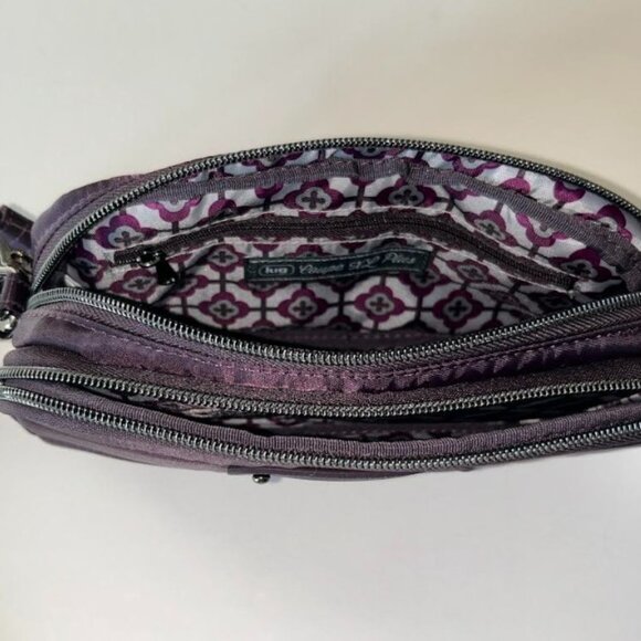Lug Coupe XL Plus Convertible Crossbody Bag with Charm Bar Plum - New! - Picture 10 of 14